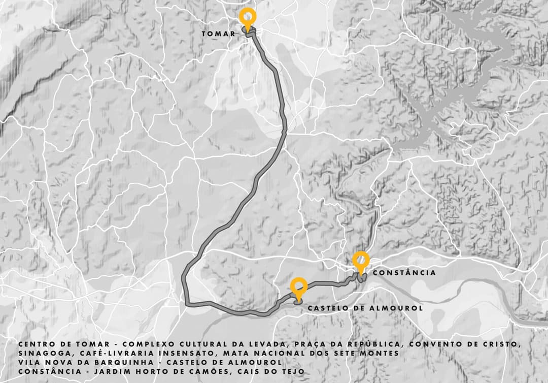 Tomar Mapa Tomar e Constância | Visit Portugal - Saramago